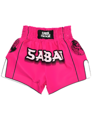 Pink Predator full set by Sabai Fightwear, featuring a matching top and shorts for combat or training use.