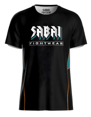 Teal Yaksha Protector top by Sabai Fightwear featuring a detailed Yaksha design on a sleek teal fabric.