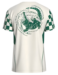 Sabai Fightwear Crocodile Checkmate full martial arts gi set with jacket and pants, durable cotton fabric, black and green design.