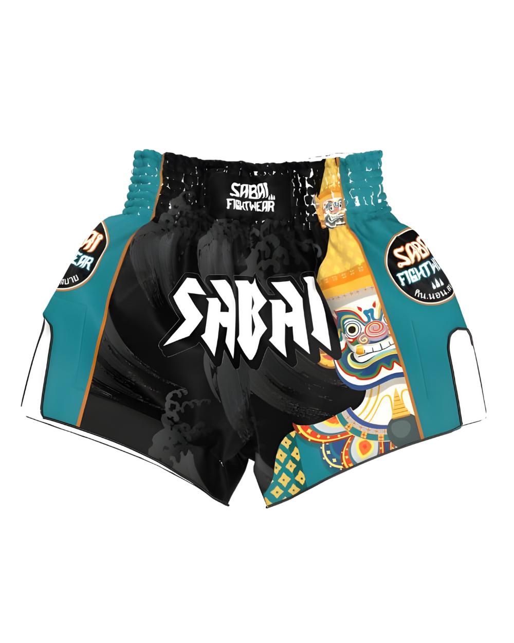 Sabai Fightwear embroidered Yaksha Protector full set with detailed traditional design and protective gear for martial arts training.
