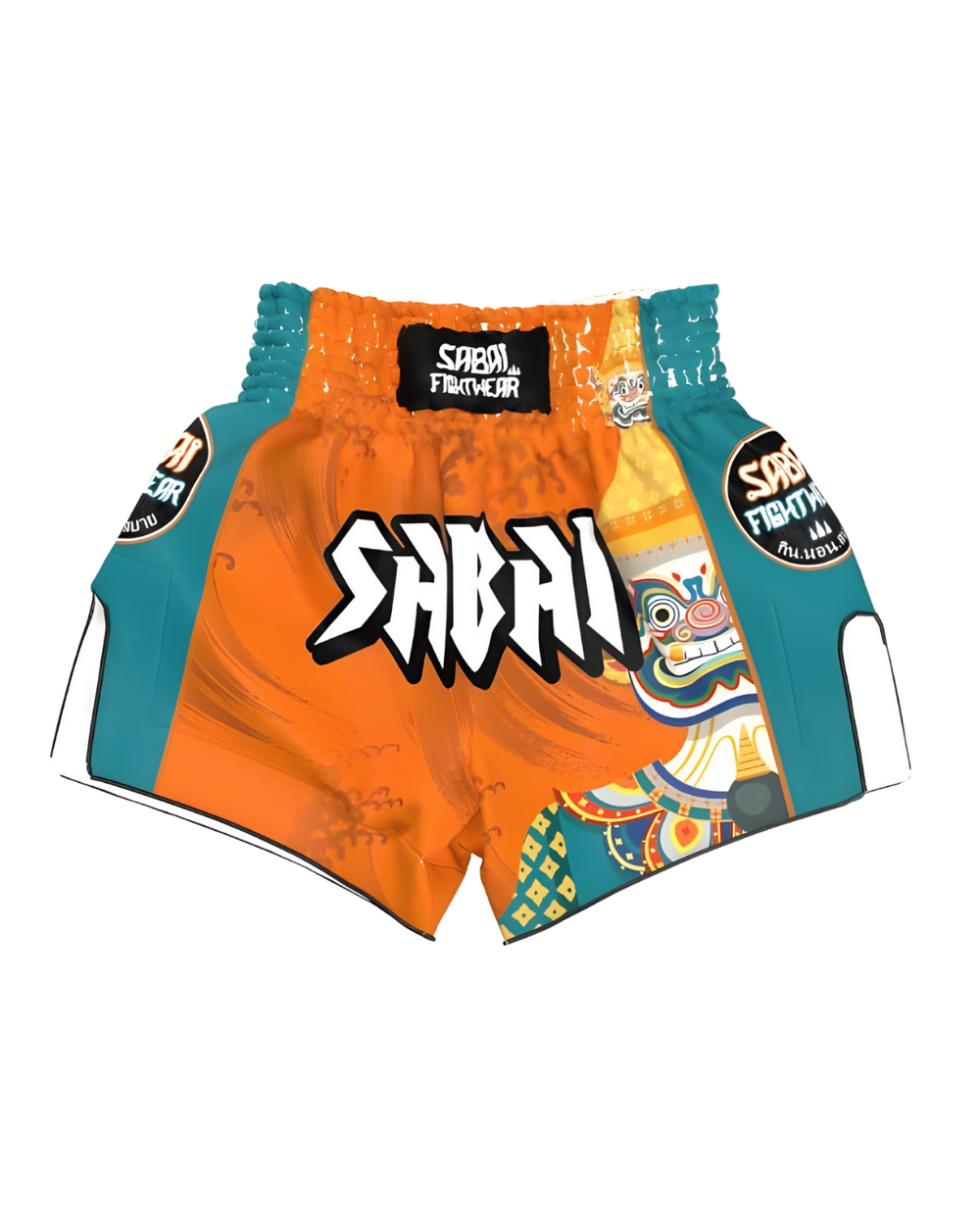 Sabai Fightwear embroidered Yaksha Protector full set with intricate design and detailed craftsmanship for martial arts protection.